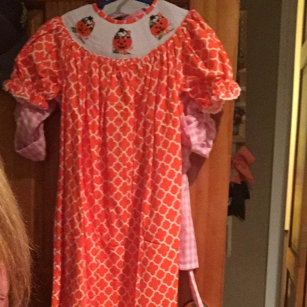 Smocked Halloween dress